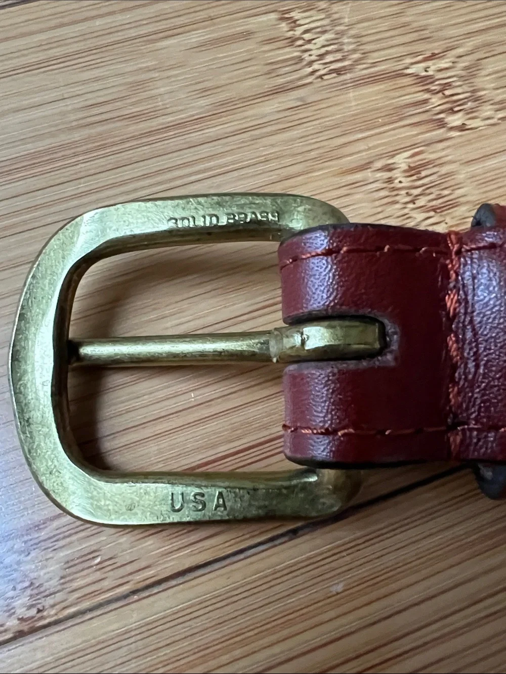Smathers & Branson Baylor Belt Pine Leather Green-Yellow Needlepoint Sz 40 USA